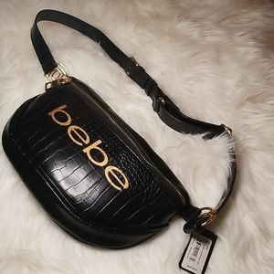 Bebe black beltbag